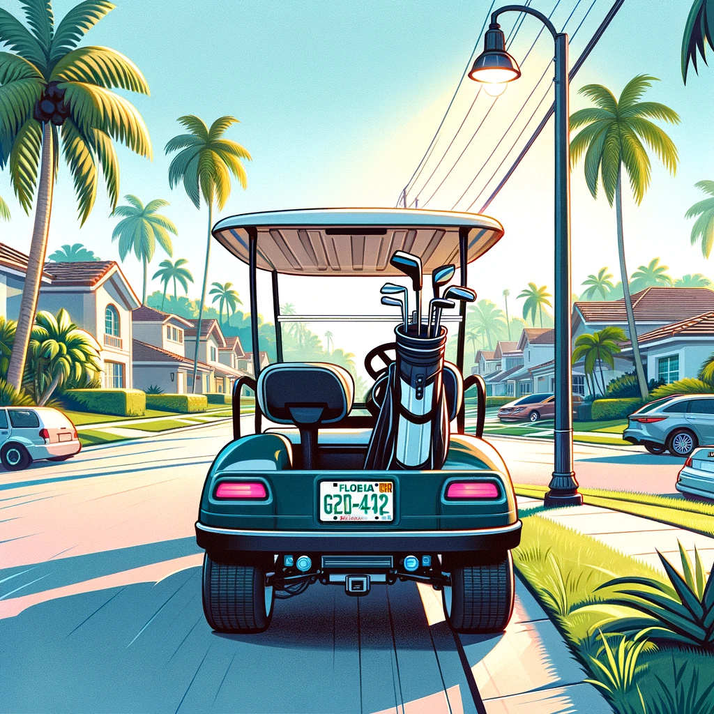 Do golf carts needs license plates in florida? NEV vs LSV