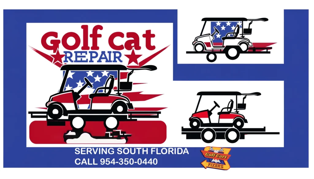 Efficient mobile golf cart repair and golf cart fixers available throughout South Florida.