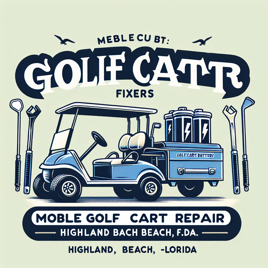 Top Rated Mobile Golf Cart Repair and golf cart battery shop in Highland Beach, Palm Beach County, Florida