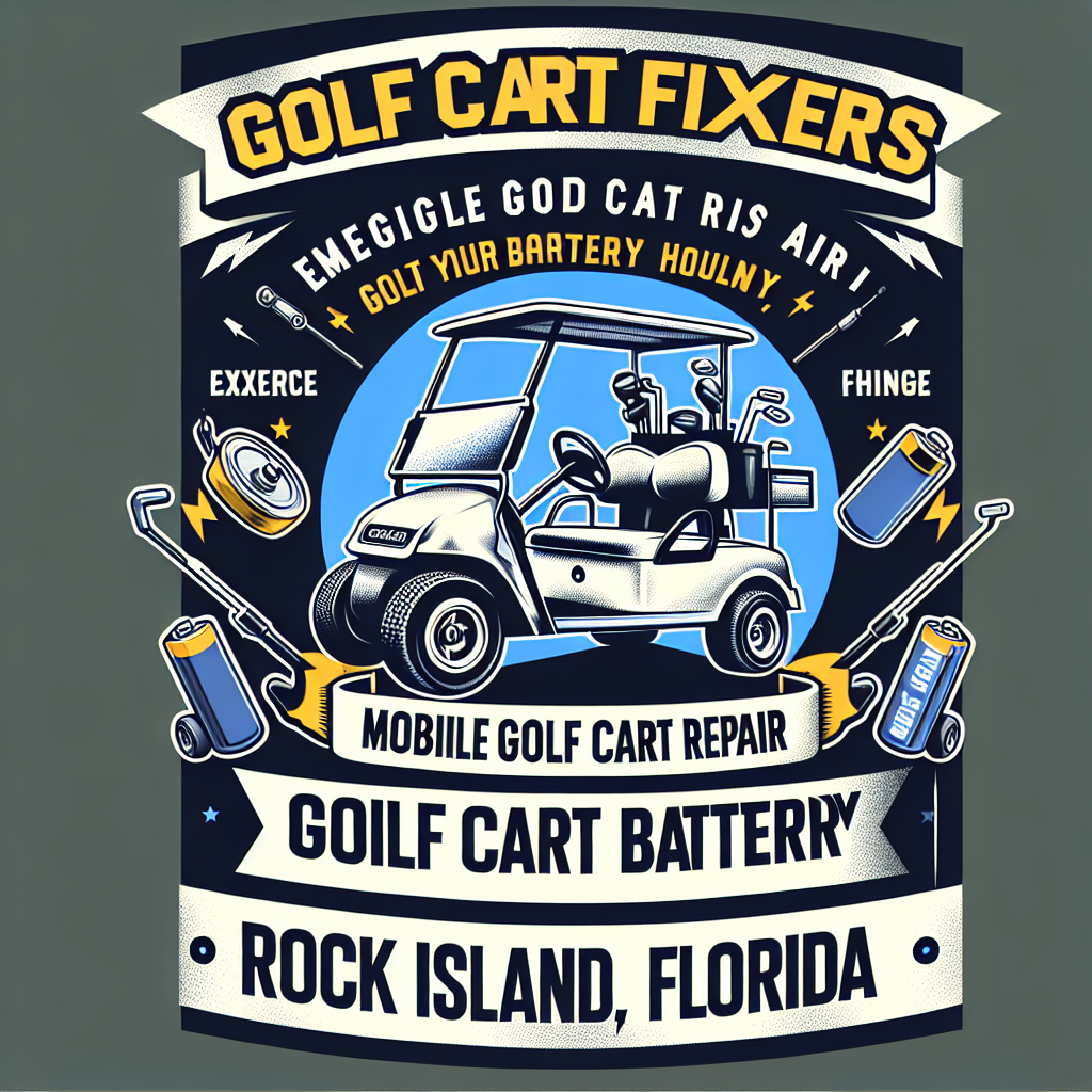 Top Rated Mobile Golf Cart Repair and golf cart battery shop in Rock Island, Broward County, Florida