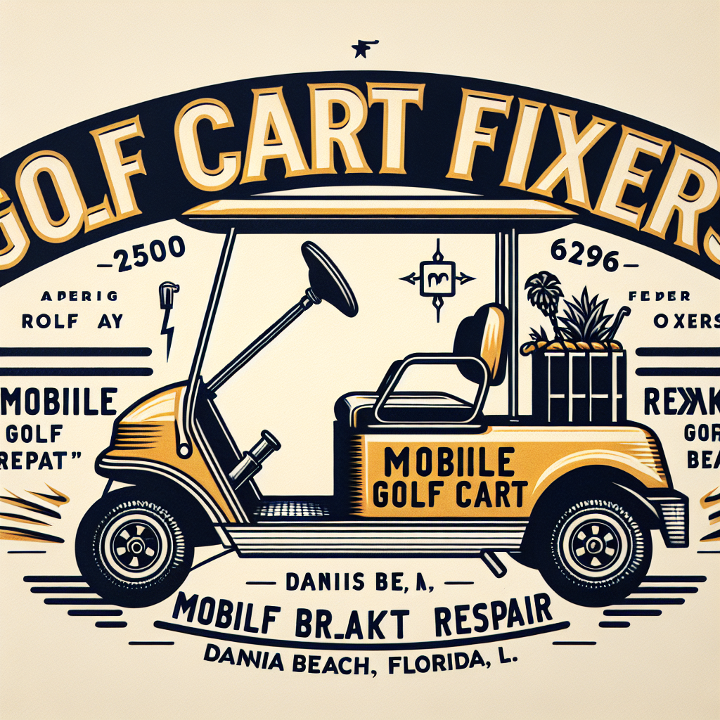 Top Rated Mobile Golf Cart Repair and golf cart brake repair shop in Dania Beach, Broward County, Florida