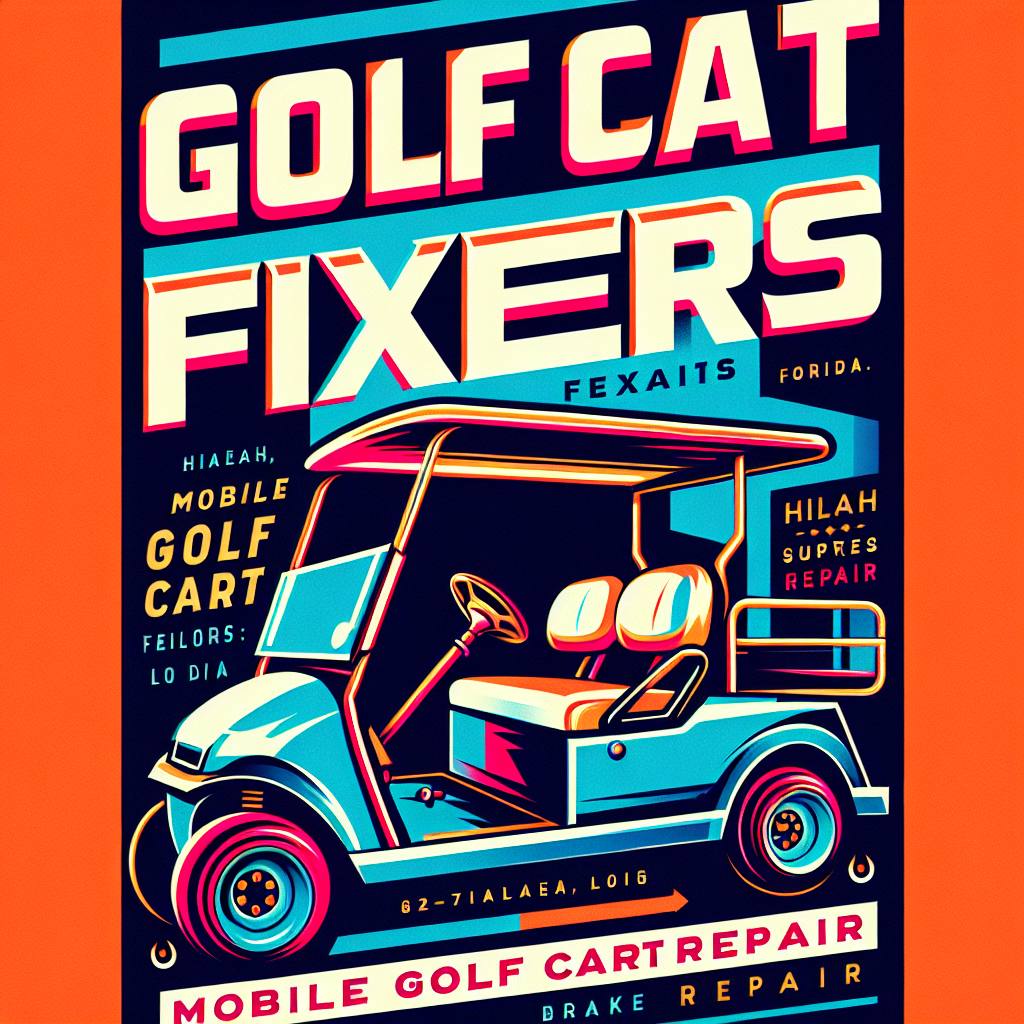 Top Rated Mobile Golf Cart Repair and golf cart brake repair shop in Hialeah, Miami-Dade County, Florida