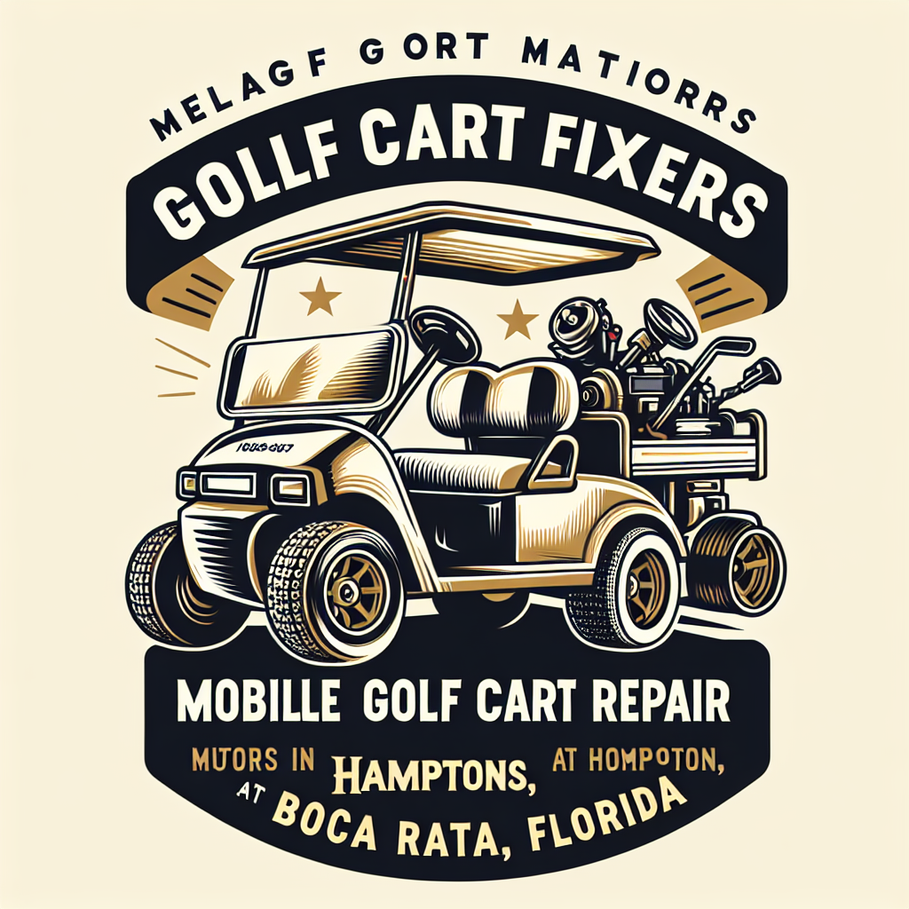 Top Rated Mobile Golf Cart Repair and golf cart motors shop in Hamptons at Boca Raton, Palm Beach County, Florida