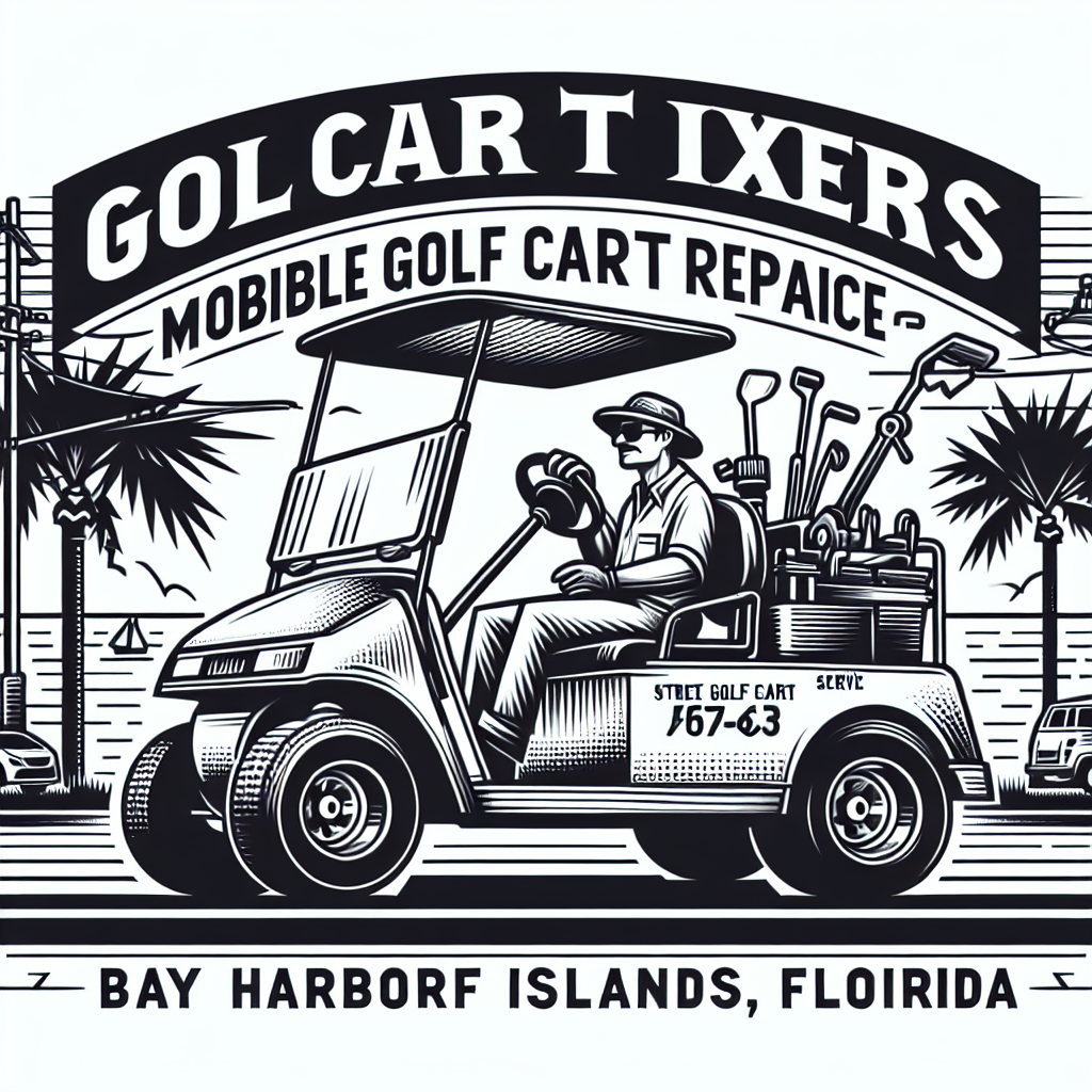 Top Rated Mobile Golf Cart Repair and golf cart street legal service shop in Bay Harbor Islands, Miami-Dade County, Florida