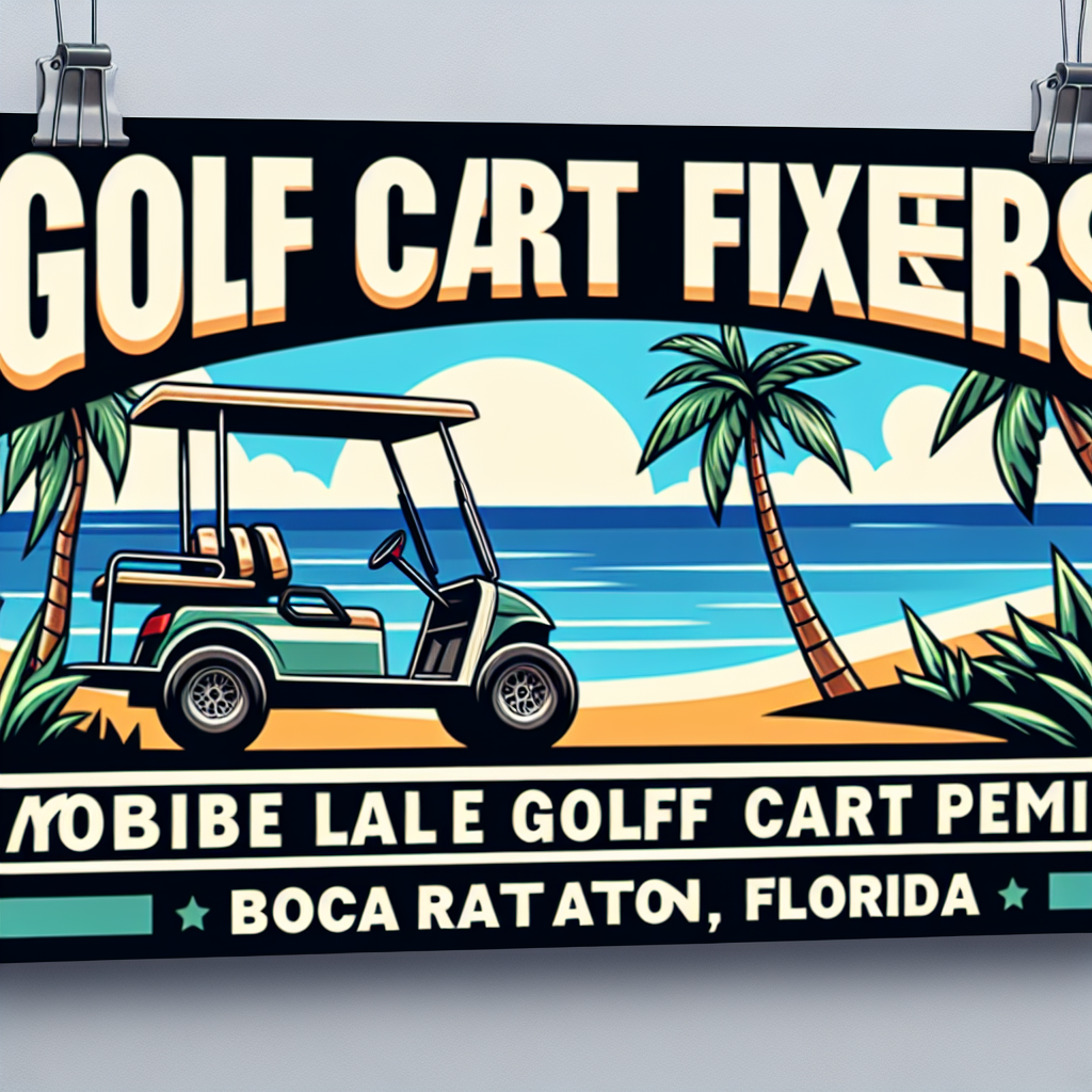 Top Rated Mobile Golf Cart Repair and golf cart street legal service shop in Boca Raton, Palm Beach County, Florida