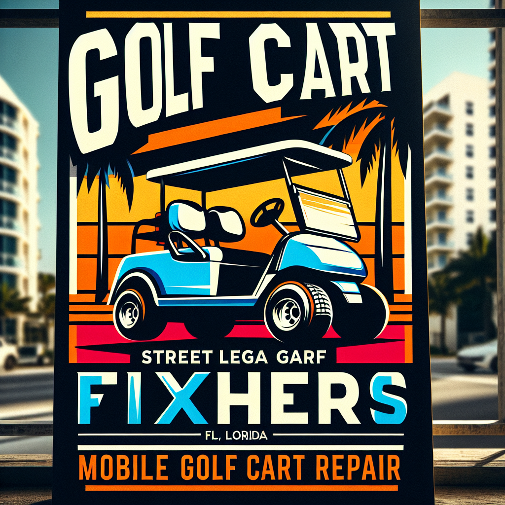 Top Rated Mobile Golf Cart Repair and golf cart street legal service shop in Dania Beach, Broward County, Florida