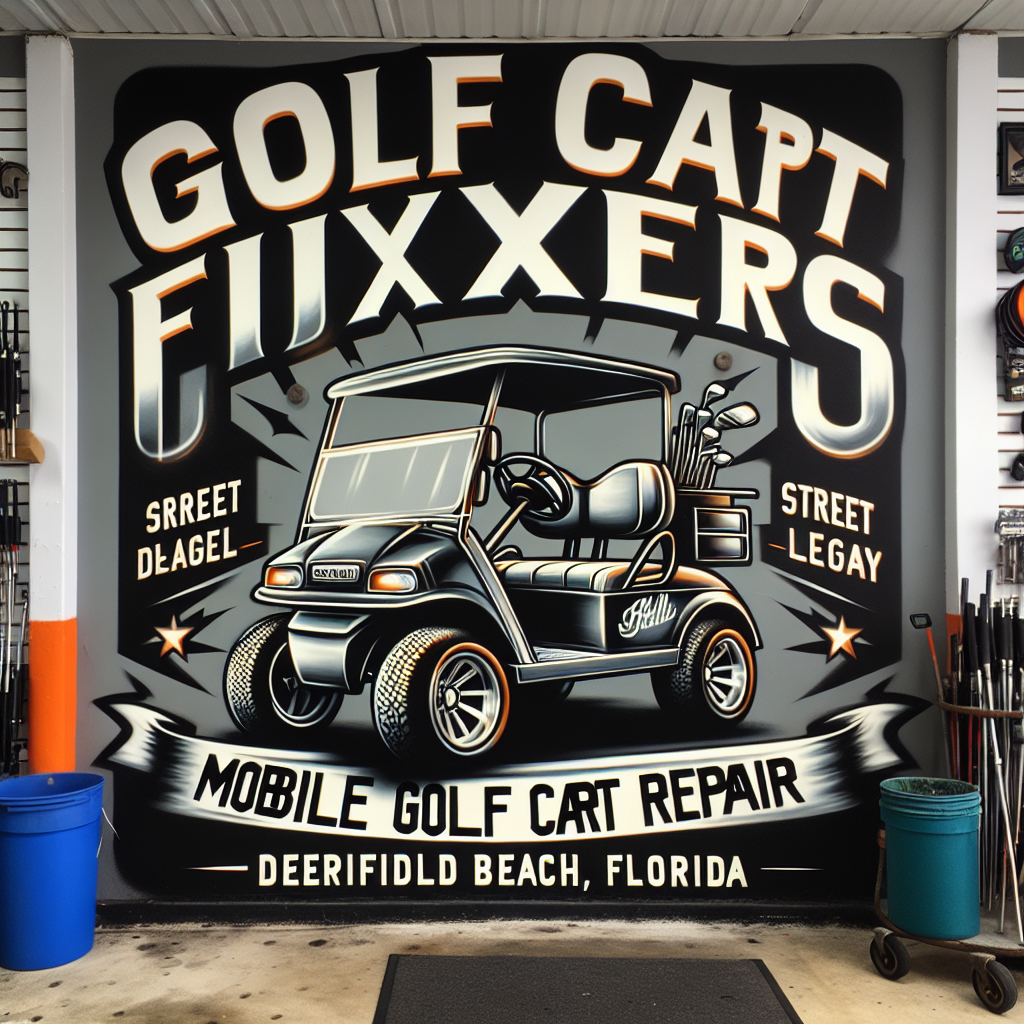 Top Rated Mobile Golf Cart Repair and golf cart street legal service shop in Deerfield Beach, Broward County, Florida