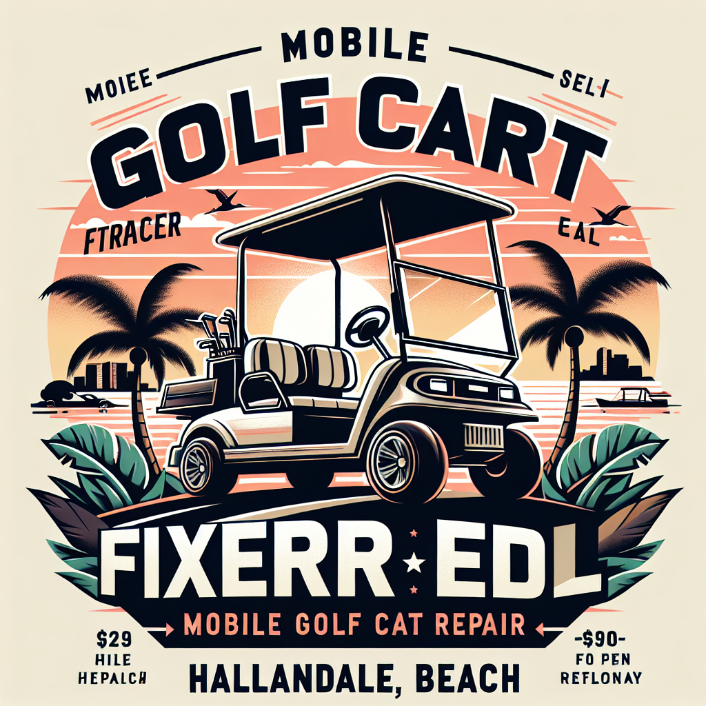 Top Rated Mobile Golf Cart Repair and golf cart street legal service shop in Hallandale Beach, Broward County, Florida