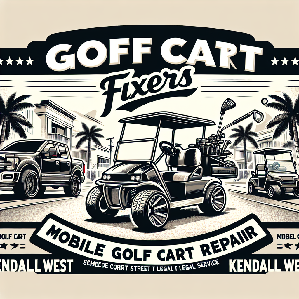Top Rated Mobile Golf Cart Repair and golf cart street legal service shop in Kendall West, Miami-Dade County, Florida