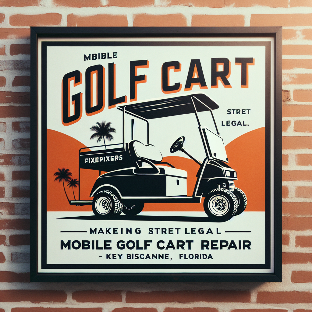 Top Rated Mobile Golf Cart Repair and golf cart street legal service shop in Key Biscayne, Miami-Dade County, Florida