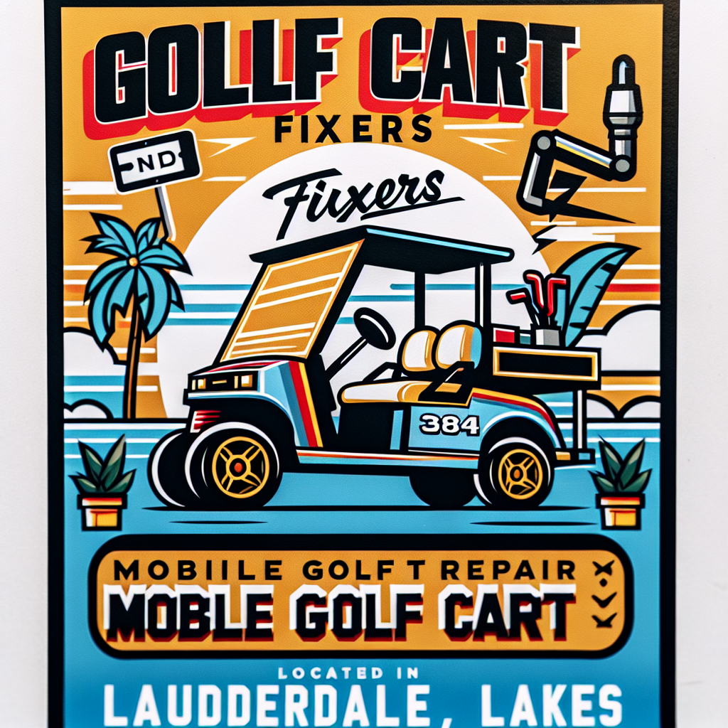 Top Rated Mobile Golf Cart Repair and golf cart street legal service shop in Lauderdale Lakes, Broward County, Florida