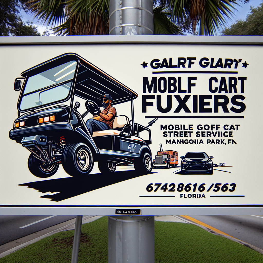 Top Rated Mobile Golf Cart Repair and golf cart street legal service shop in Mangonia Park, Palm Beach County, Florida