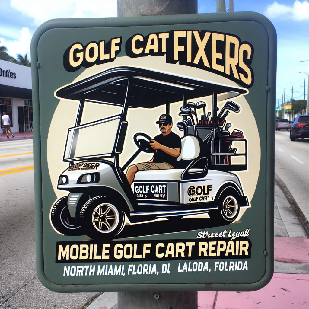 Top Rated Mobile Golf Cart Repair and golf cart street legal service shop in North Miami, Miami-Dade County, Florida