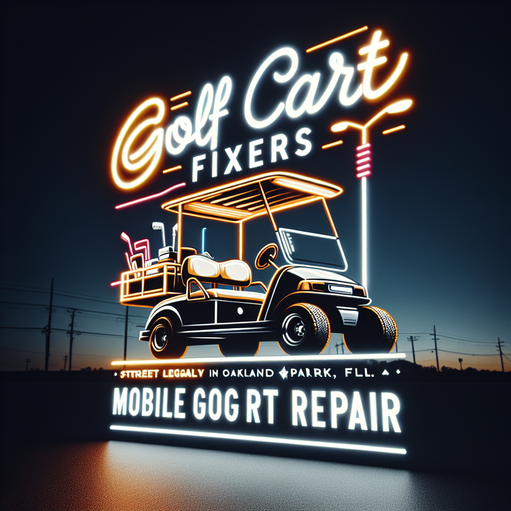 Top Rated Mobile Golf Cart Repair and golf cart street legal service shop in Oakland Park, Broward County, Florida