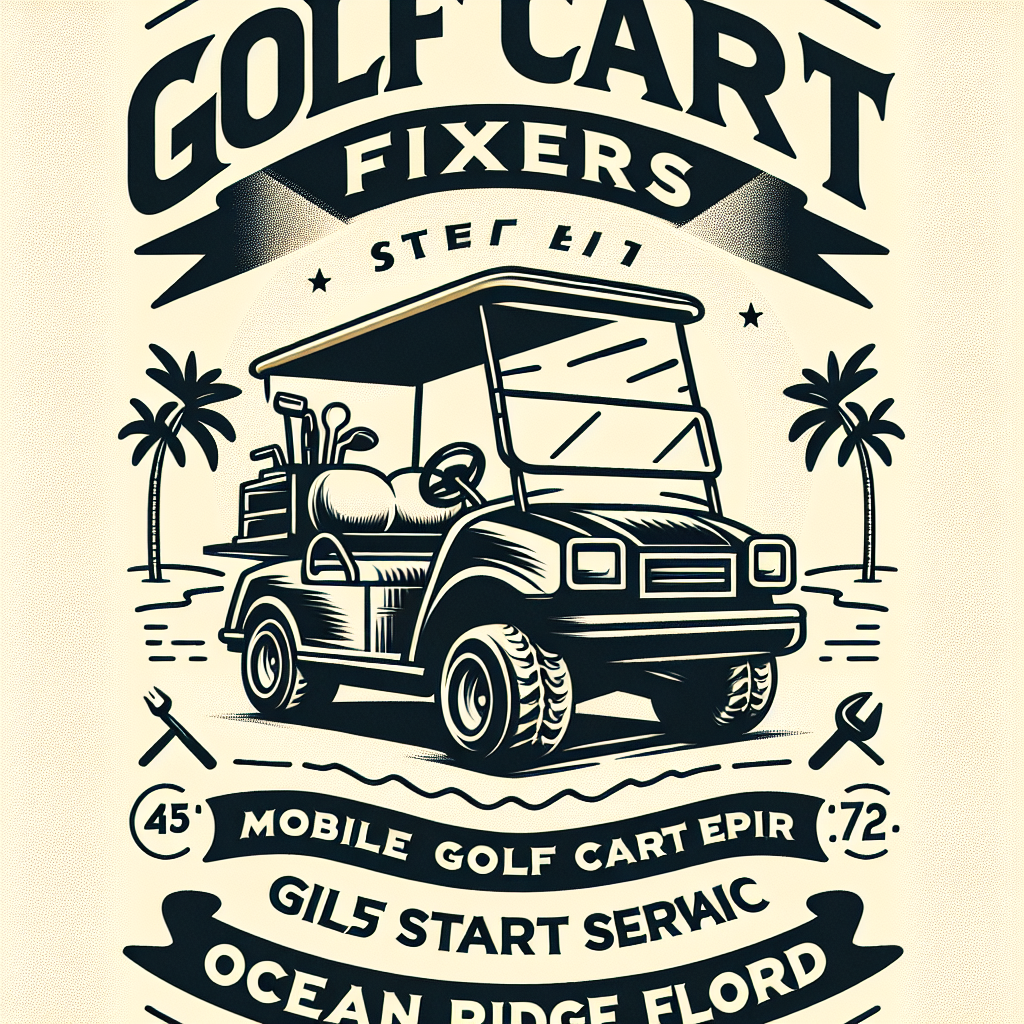 Top Rated Mobile Golf Cart Repair and golf cart street legal service shop in Ocean Ridge, Palm Beach County, Florida