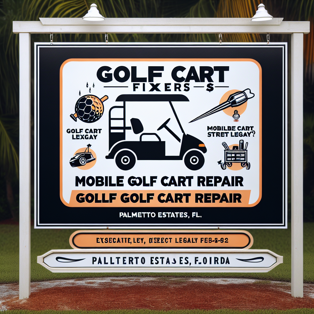 Top Rated Mobile Golf Cart Repair and golf cart street legal service shop in Palmetto Estates, Miami-Dade County, Florida