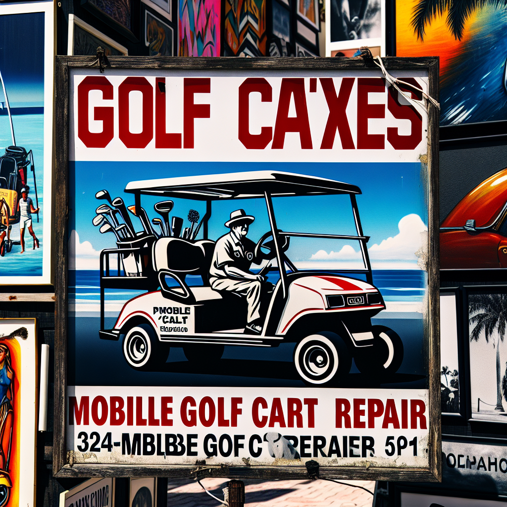 Top Rated Mobile Golf Cart Repair and golf cart street legal service shop in Pompano Beach, Broward County, Florida