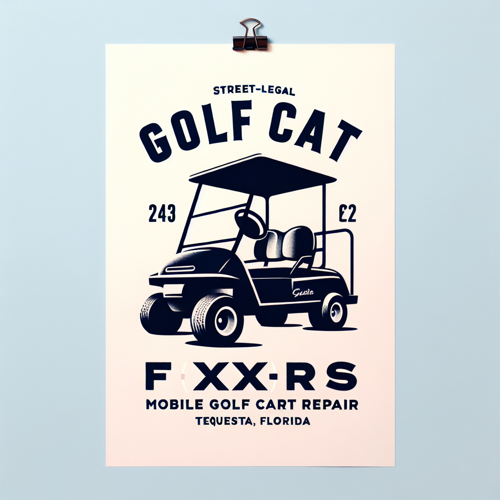 Top Rated Mobile Golf Cart Repair and golf cart street legal service shop in Tequesta, Palm Beach County, Florida