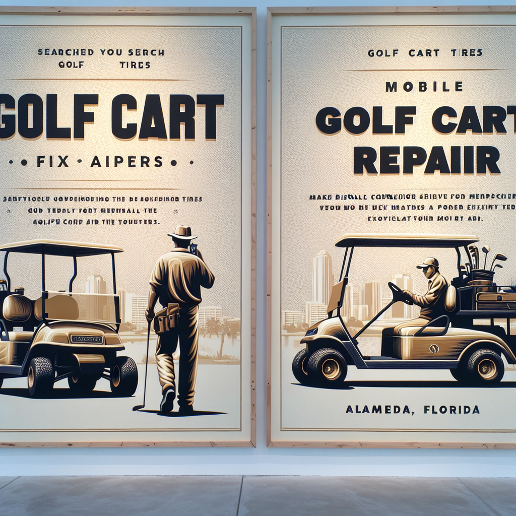 Top Rated Mobile Golf Cart Repair and golf cart tires shop in Alameda, Miami-Dade County, Florida