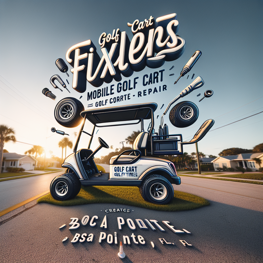 Top Rated Mobile Golf Cart Repair and golf cart tires shop in Boca Pointe, Palm Beach County, Florida