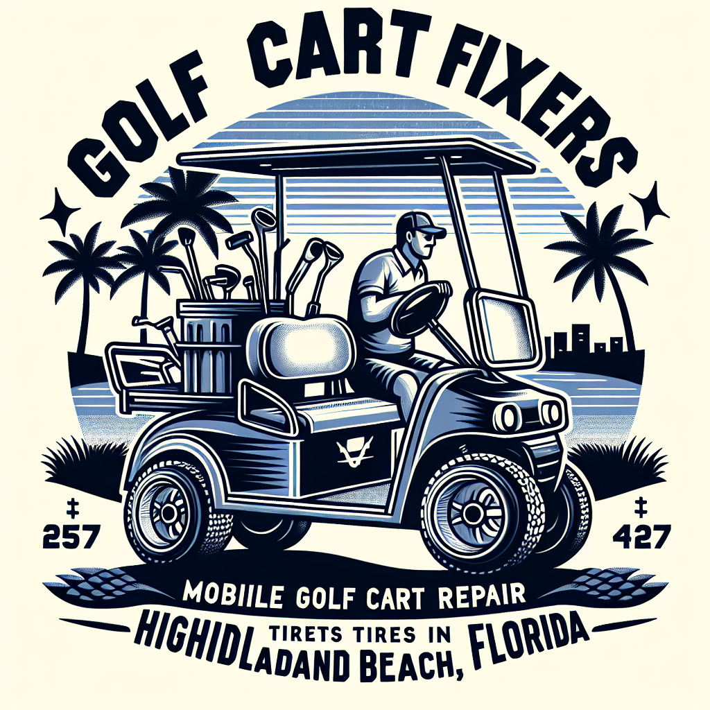 Top Rated Mobile Golf Cart Repair and golf cart tires shop in Highland Beach, Palm Beach County, Florida