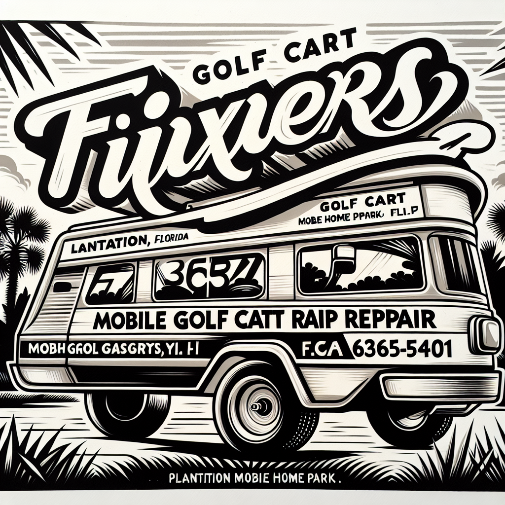 Top Rated Mobile Golf Cart Repair and golf cart tires shop in Plantation Mobile Home Park, Palm Beach County, Florida