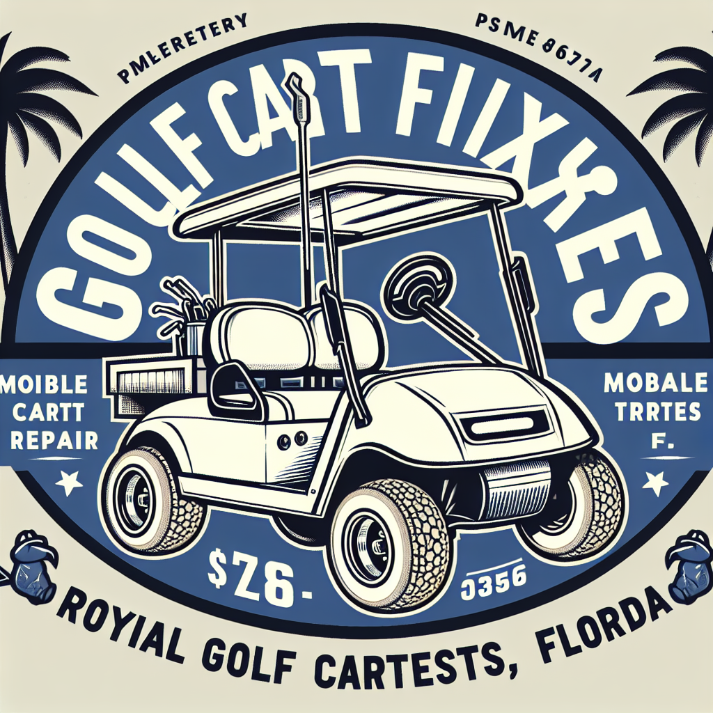 Top Rated Mobile Golf Cart Repair and golf cart tires shop in Royal Palm Estates, Palm Beach County, Florida