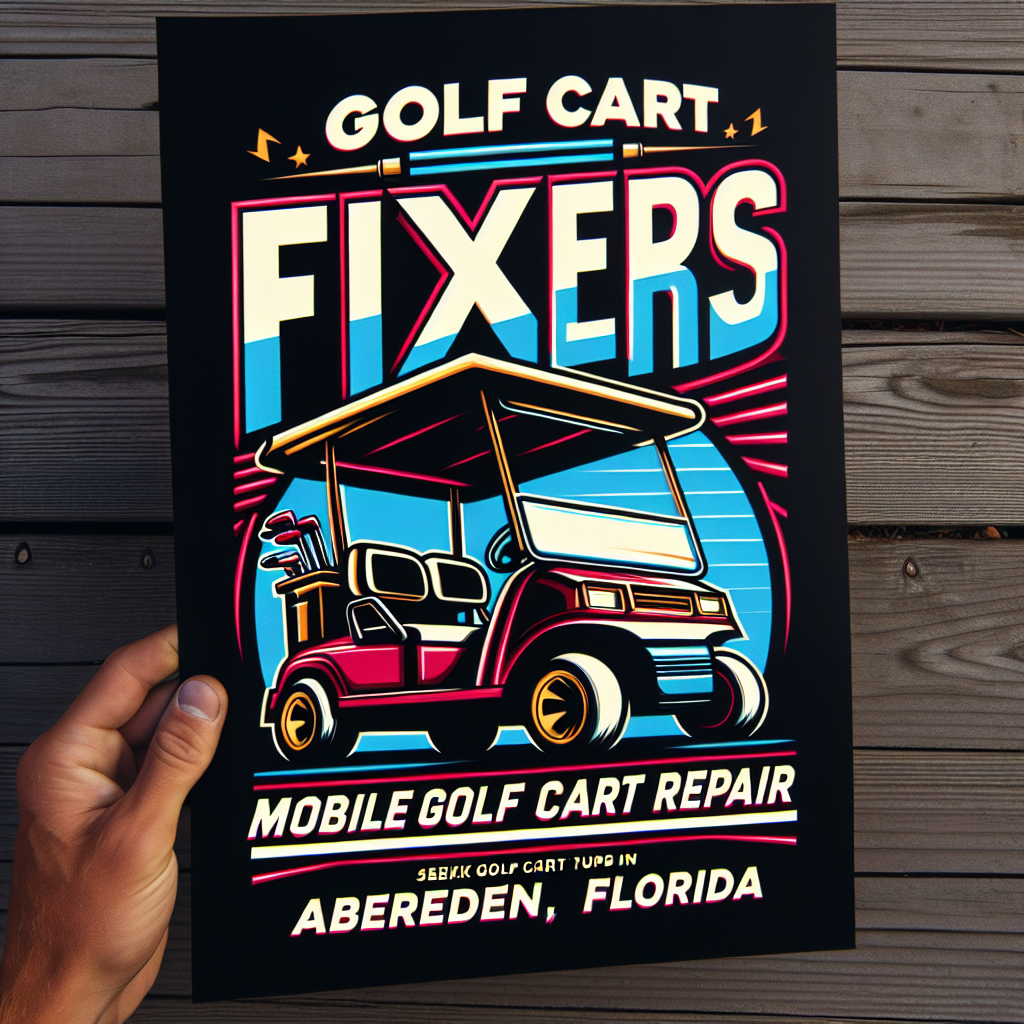 Top Rated Mobile Golf Cart Repair and golf cart tune-up shop in Aberdeen, Palm Beach County, Florida