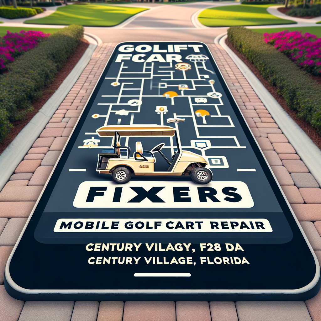 Top Rated Mobile Golf Cart Repair and golf cart tune-up shop in Century Village, Palm Beach County, Florida
