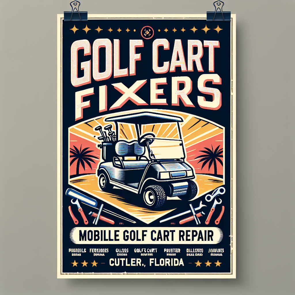 Top Rated Mobile Golf Cart Repair and golf cart tune-up shop in Cutler, Miami-Dade County, Florida