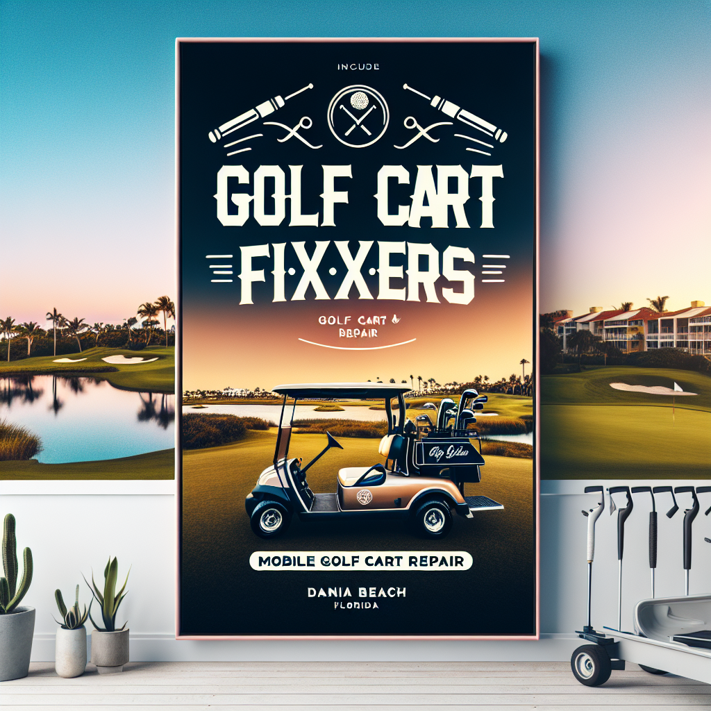 Top Rated Mobile Golf Cart Repair and golf cart tune-up shop in Dania Beach, Broward County, Florida