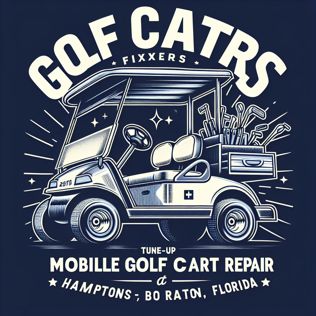 Top Rated Mobile Golf Cart Repair and golf cart tune-up shop in Hamptons at Boca Raton, Palm Beach County, Florida