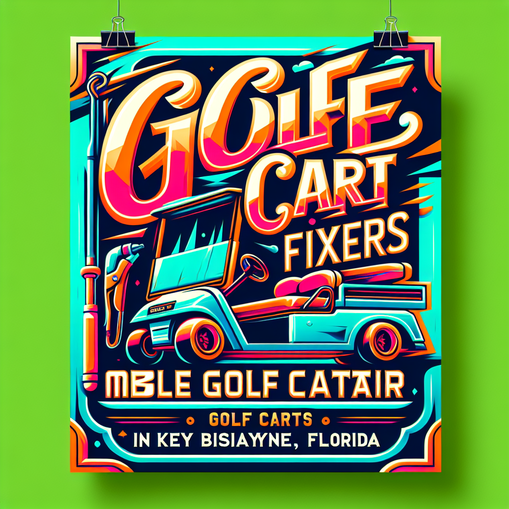 Top Rated Mobile Golf Cart Repair and golf cart tune-up shop in Key Biscayne, Miami-Dade County, Florida