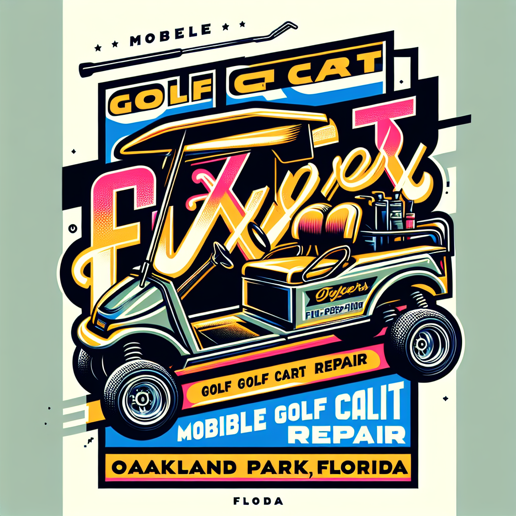 Top Rated Mobile Golf Cart Repair and golf cart tune-up shop in Oakland Park, Broward County, Florida