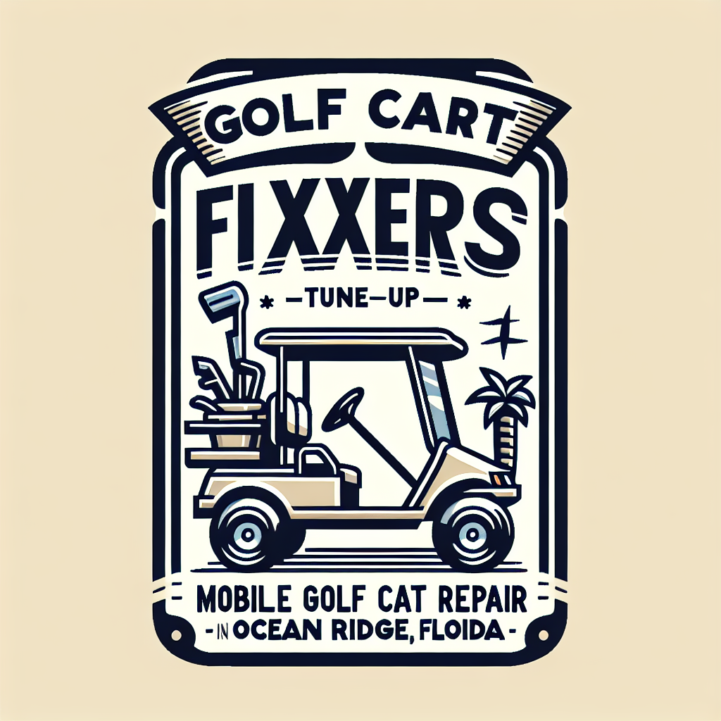 Top Rated Mobile Golf Cart Repair and golf cart tune-up shop in Ocean Ridge, Palm Beach County, Florida