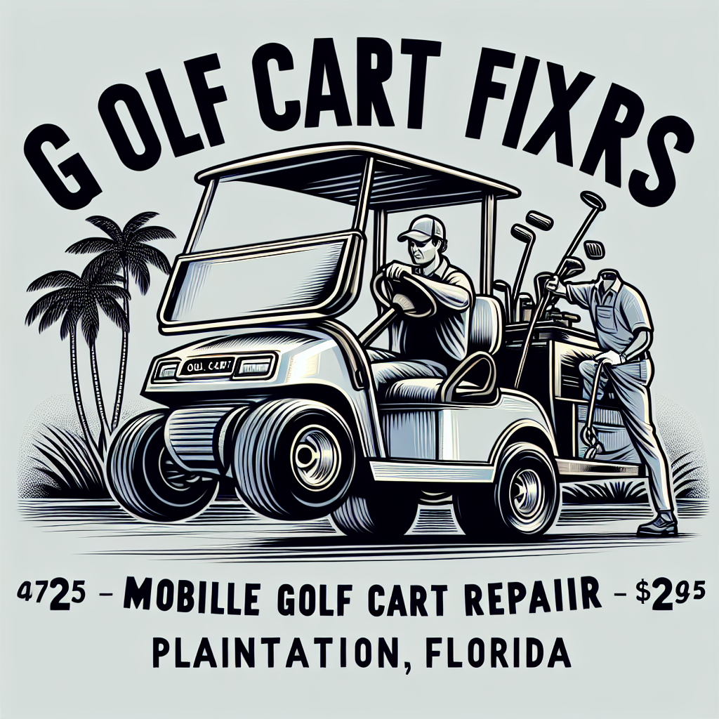 Top Rated Mobile Golf Cart Repair and golf cart tune-up shop in Plantation, Broward County, Florida