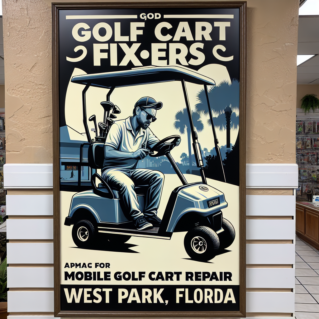 Top Rated Mobile Golf Cart Repair and golf cart tune-up shop in West Park, Broward County, Florida